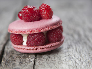 macaron framboise