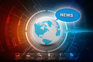 3d illustration global News 