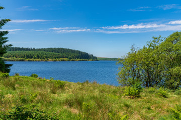 Fototapeta na wymiar View over the Alwen Reservoir, Conwy, Wales, UK