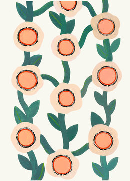 Graphic Floral Illustration