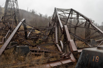 Fototapeta premium Twisted Girders of Kinzua Bridge