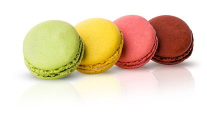 Sweet colorful macarons