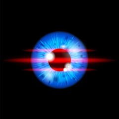 eye, laser, surgery, vector, digital, correction, background, vision, design, eyeball, technology, eyesight, concept, illustration, abstract, medical, excimer, symbol, security, icon, medicine, color,