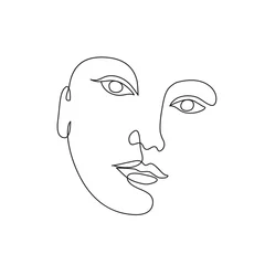 Rolgordijnen Abstract face icon © ColorValley
