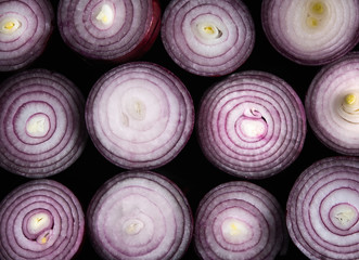 Red onion patterns