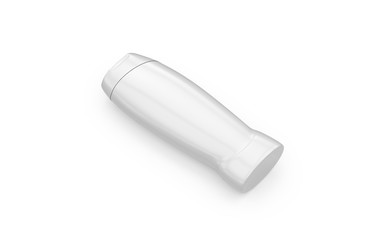 Shampoo bottle body care product, packaging product bottle for hair care design, mock up template on isolated white background, 3d illustration