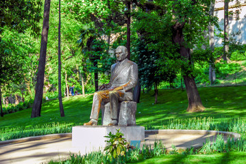 Istanbul, Turkey, 30 April 2008: Statue of Mustafa Kemal Ataturk, Gulhane Park