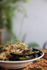 Mussels In White Wine appetizer , Italian food