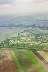 The view from the airplane window