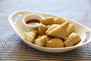 Fried tofu japanese food