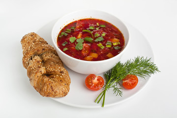 vegetable red-beet soup