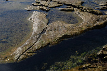 Stone texture under water