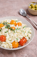 Traditional pasta with vegetables