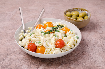 Traditional pasta with vegetables