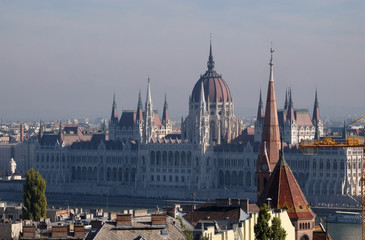 Obraz premium The Hungarian Parliament Building in Budapest