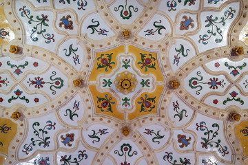 Ceiling of the Museum of Applied Arts in Budapest. It is the third oldest applied arts museum in the world.