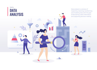 Data Analysis Flat Illustration Concept