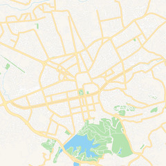 Tirana, Albania printable map