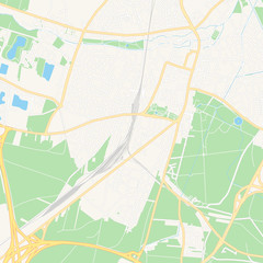 Wiener Neustadt, Austria printable map