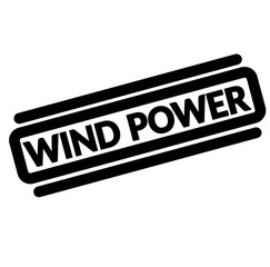 wind power black stamp