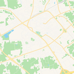 Obraz premium Sint-Niklaas , Belgium printable map