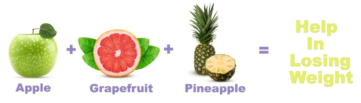 Smoothies help in losing weight apple, grapefruit, pineapple