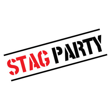 stag party black stamp