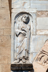 Saint Roland, statue on the portal of the Cathedral dedicated to the Blessed Virgin Mary under the...