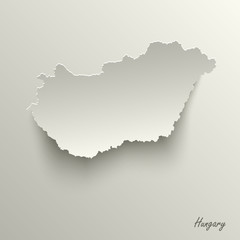 Abstract design map Hungary template