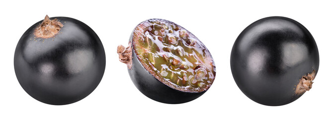 Black currants isolated Clipping Path