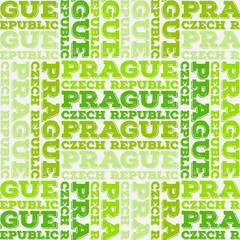 Fototapeta premium Prague, Czech Republic seamless pattern