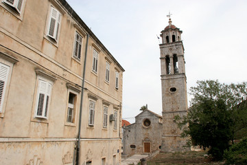 Fototapeta na wymiar Church of All Saints in Blato, Korcula island, Croatia