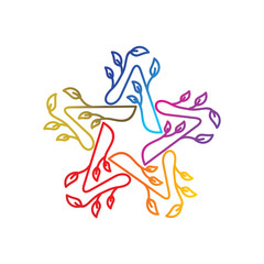 Success Star Logo Design Template Isolated