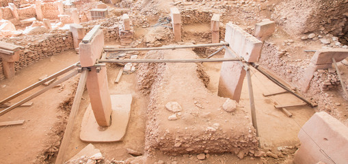 Gobeklitepe temple, The oldest temple ruins of the world (Göbeklitepe was built exactly 12,000...