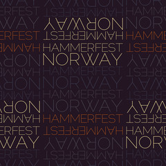 Hammerfest, Norway seamless pattern