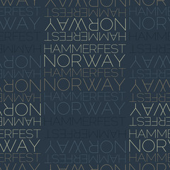 Hammerfest, Norway seamless pattern