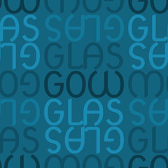 Glasgow, Scotland seamless pattern