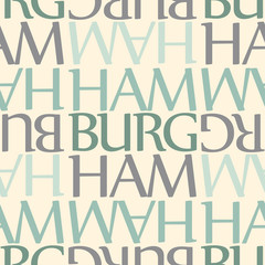 Hamburg, Germany seamless pattern