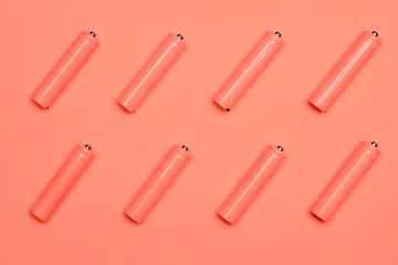 Lebendes korallenrotes trendiges Farbmuster für alkalische Batterien © Dmitry Naumov