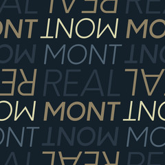 Montreal, canada seamless pattern