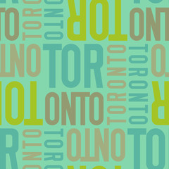 toronto, canada seamless pattern