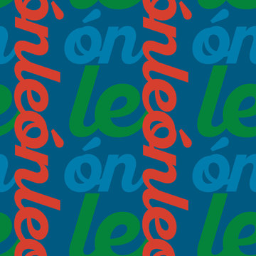 Leon, mexico seamless pattern