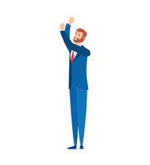 businessman elegant avatar character