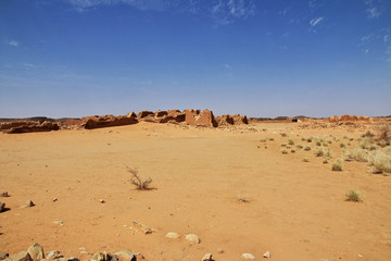 Fototapeta na wymiar Kush kingdom, Meroe, Musawarat, Sudan, Nubia