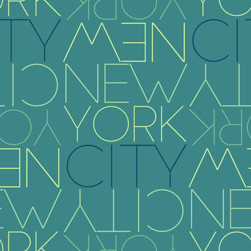 New York City, USA seamless pattern