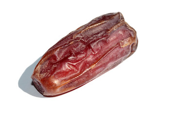 Dried date palm in white background
