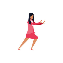 business woman elegant avatar character