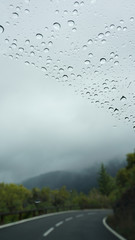 rain on the road