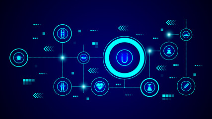 sign is dangerously mannered icon. From Warning signs set