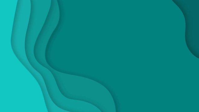 background with colored paper planes changing their shape cyclically, paper cut looped backdrop